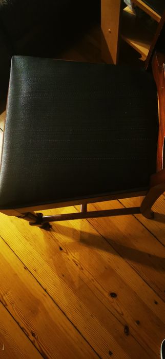 Stół z krzesłami dębowy eklektyczny