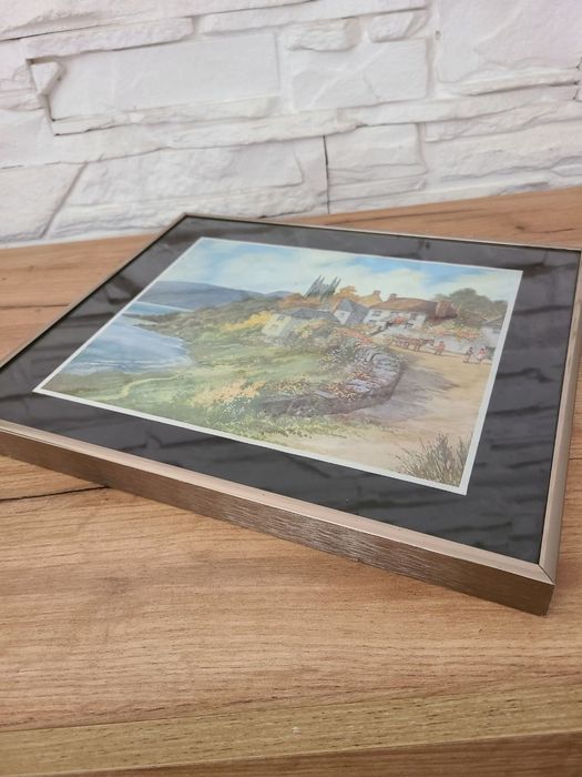 Картина в рамке из нержавеющей стали 35 х 30 см.