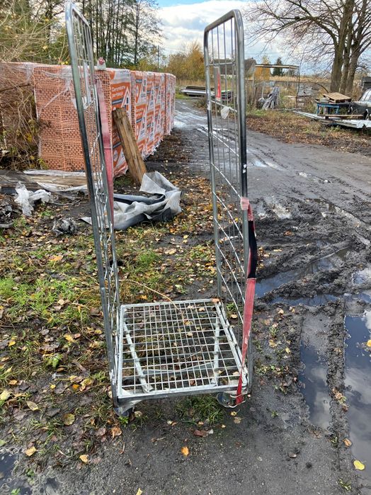Rollkontener wózek siatkowy dwuścianowy magazynowy