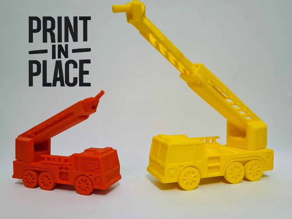 Camião de Bombeiros "Print-in-Place" Móvel