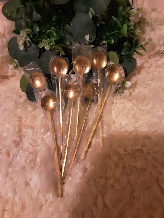 Чайні ложечки з подовженою ручкою,  набір з 8 штук, ціна за набір