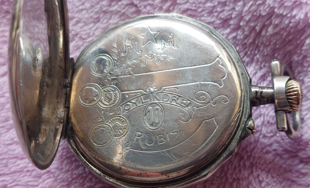 Relogio de bolso Prata "PAX" Swiss Made [42mm]  - 1900