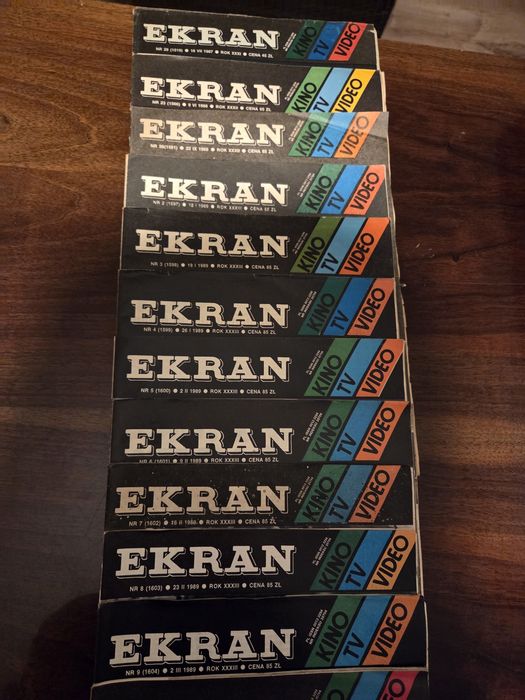 Czasopismo ekran 1989r 13szt