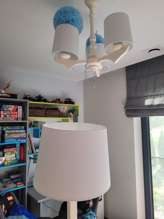 Żyrandol trójramienny baby d'Oro