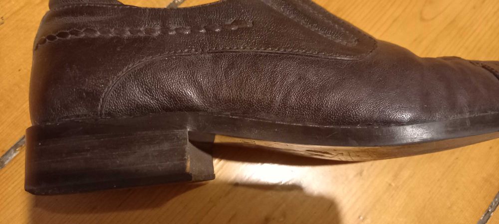 Buty pantofle męskie skórzane brązowe OTTIMO 41