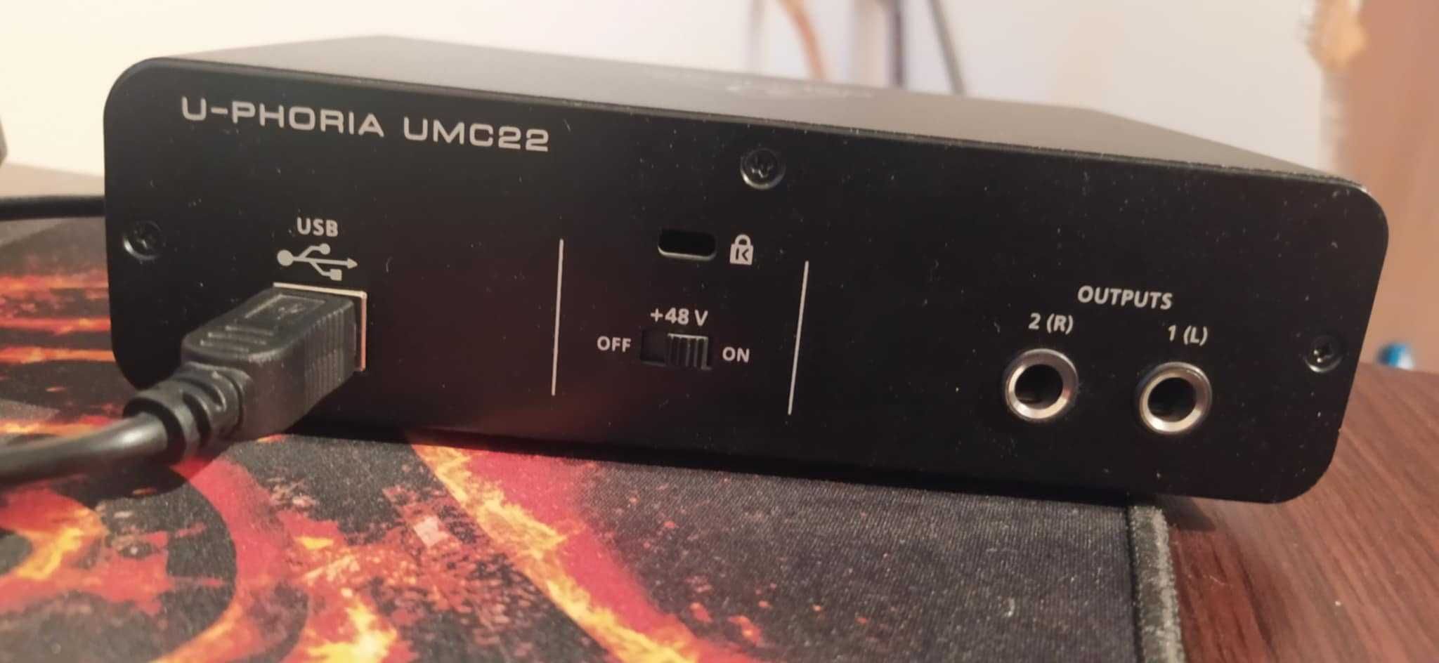 Interface audio Behringer U-PHORIA UMC22