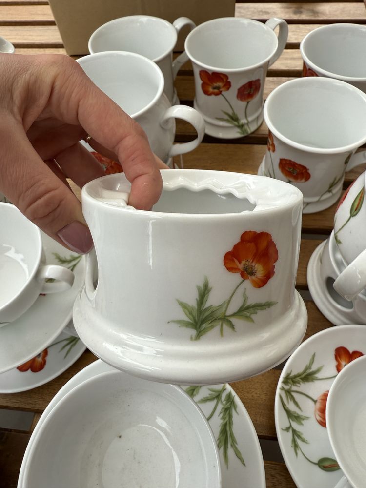 Porcelanowy zestaw do herbaty ciasta porcelana filizanki cha cult