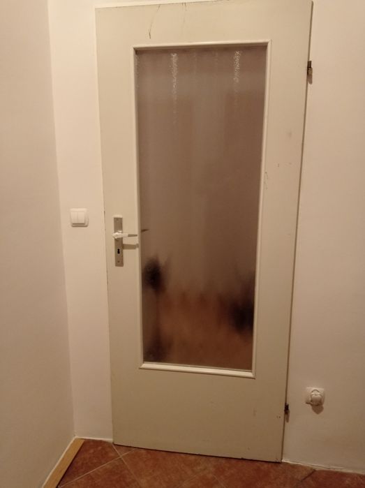 Cztery drzwi wewnętrzne oraz listwy przypodłogowe