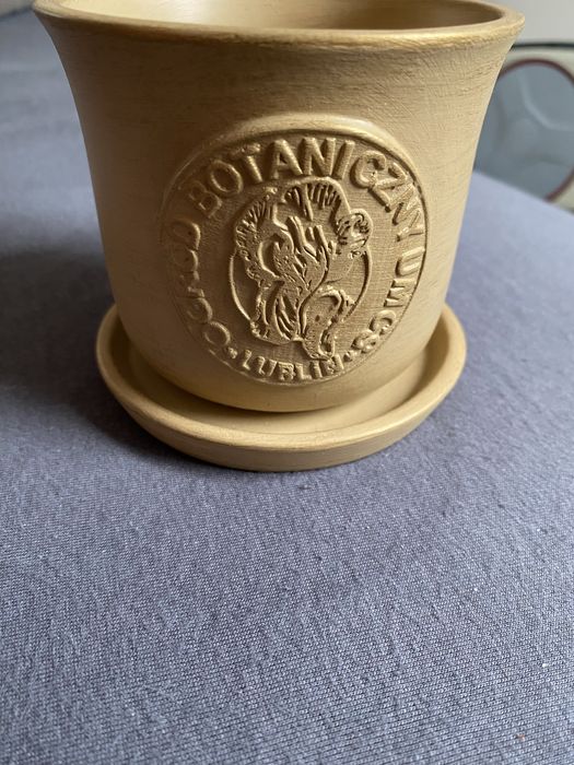 Mała ceramiczna doniczka ozdobna Ogród Botaniczny UMCS Lublin