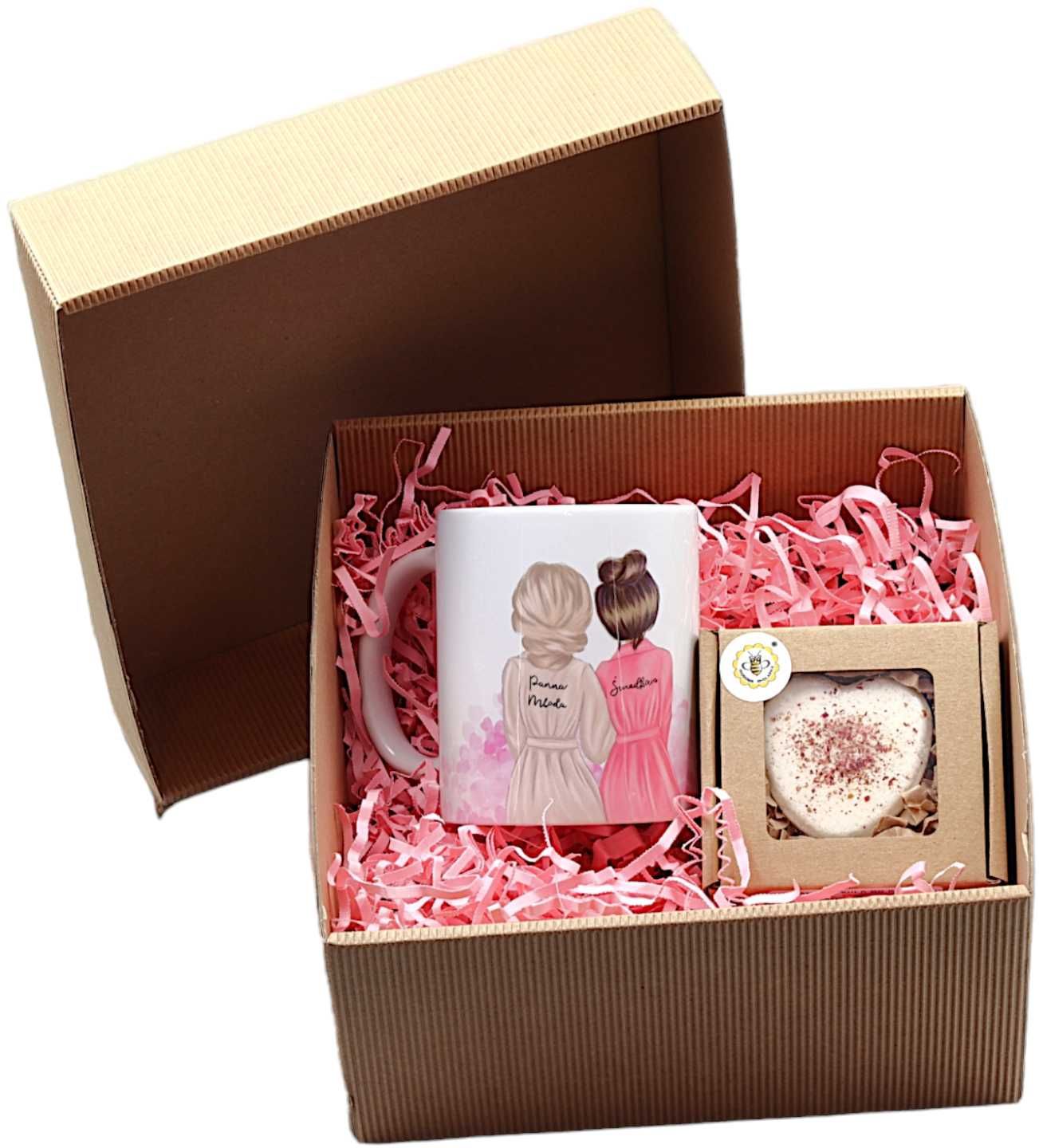 Pudełko BOX Świadkowa KUBEK personalizacja zaproszenie wesele prezent