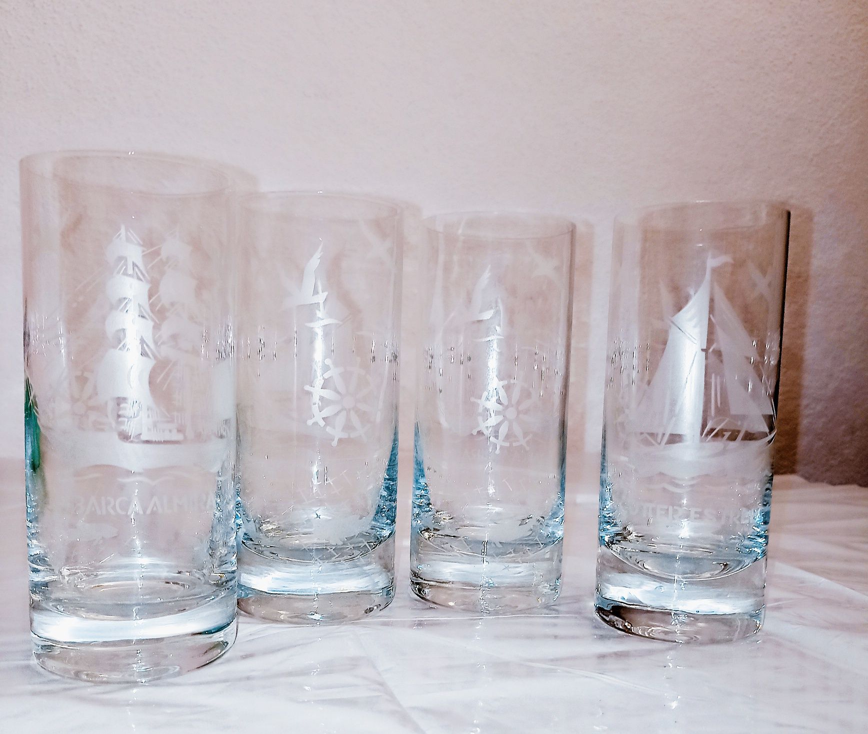 Copos CRISTAL Desenho Náutico
