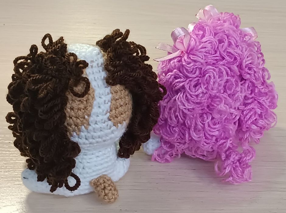 Іграшка ручної роботи амігурумі собачки умі