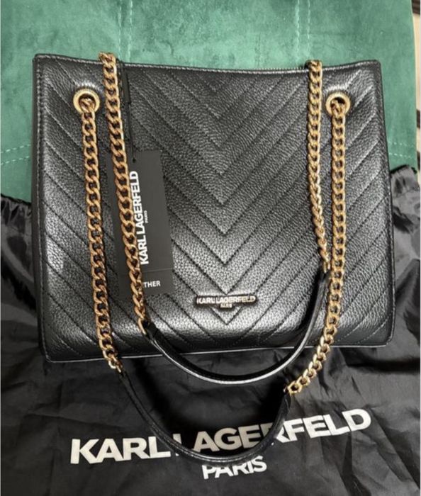 Кожаная сумка karl lagerfeld charlotte оригинал