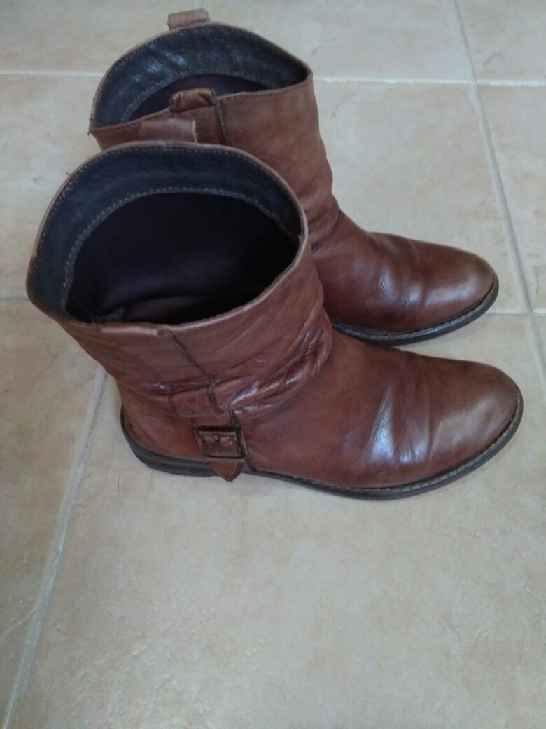 Botas em Pele para Menina n.35