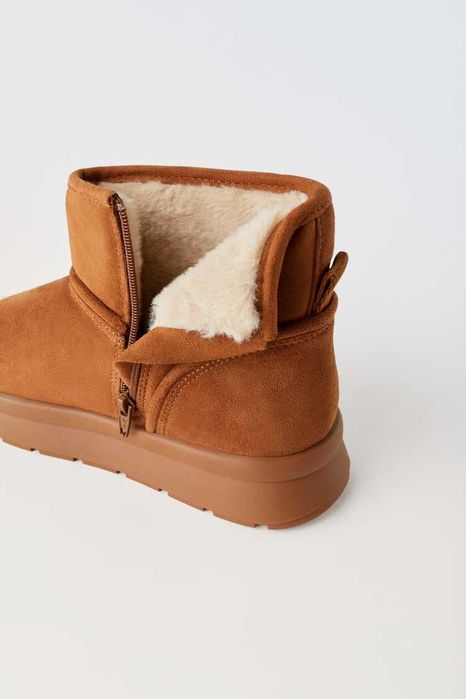 Дитячі зимові ботинки сапоги Зара 32 р Zara ботинки хутро