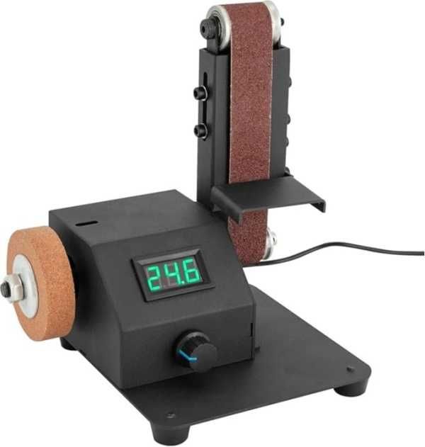 Elektryczna szlifierka taśmowa, 350 W, ostrzałka polerska