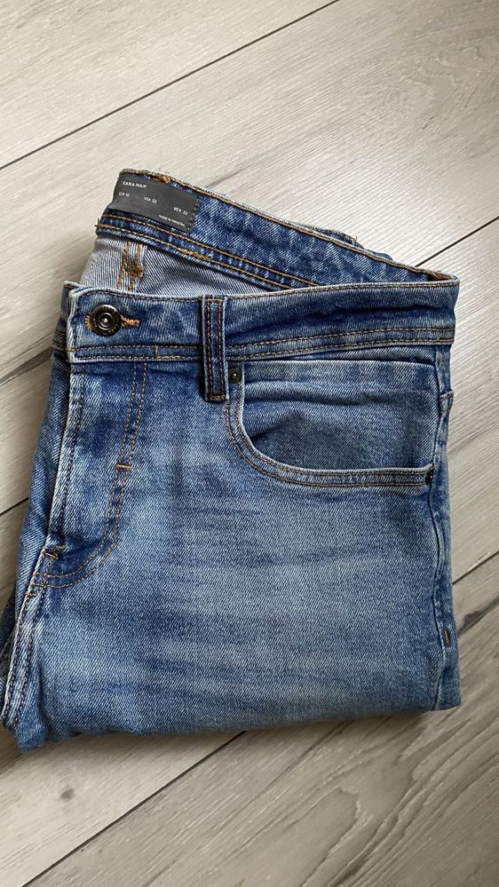 Spodnie ZARA 42 męskie jeansy bawełna