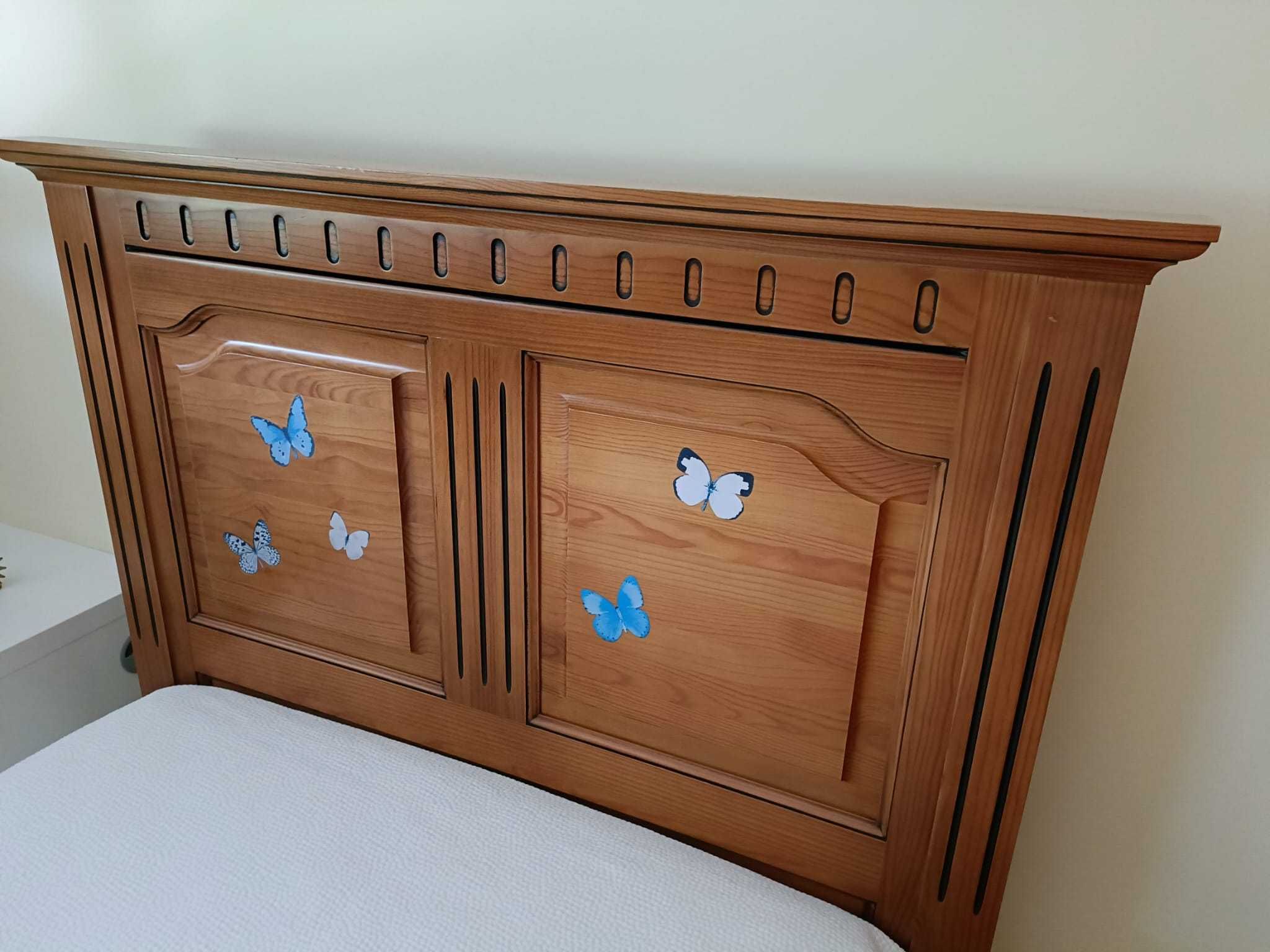 Cama Solteiro Pinho Mel