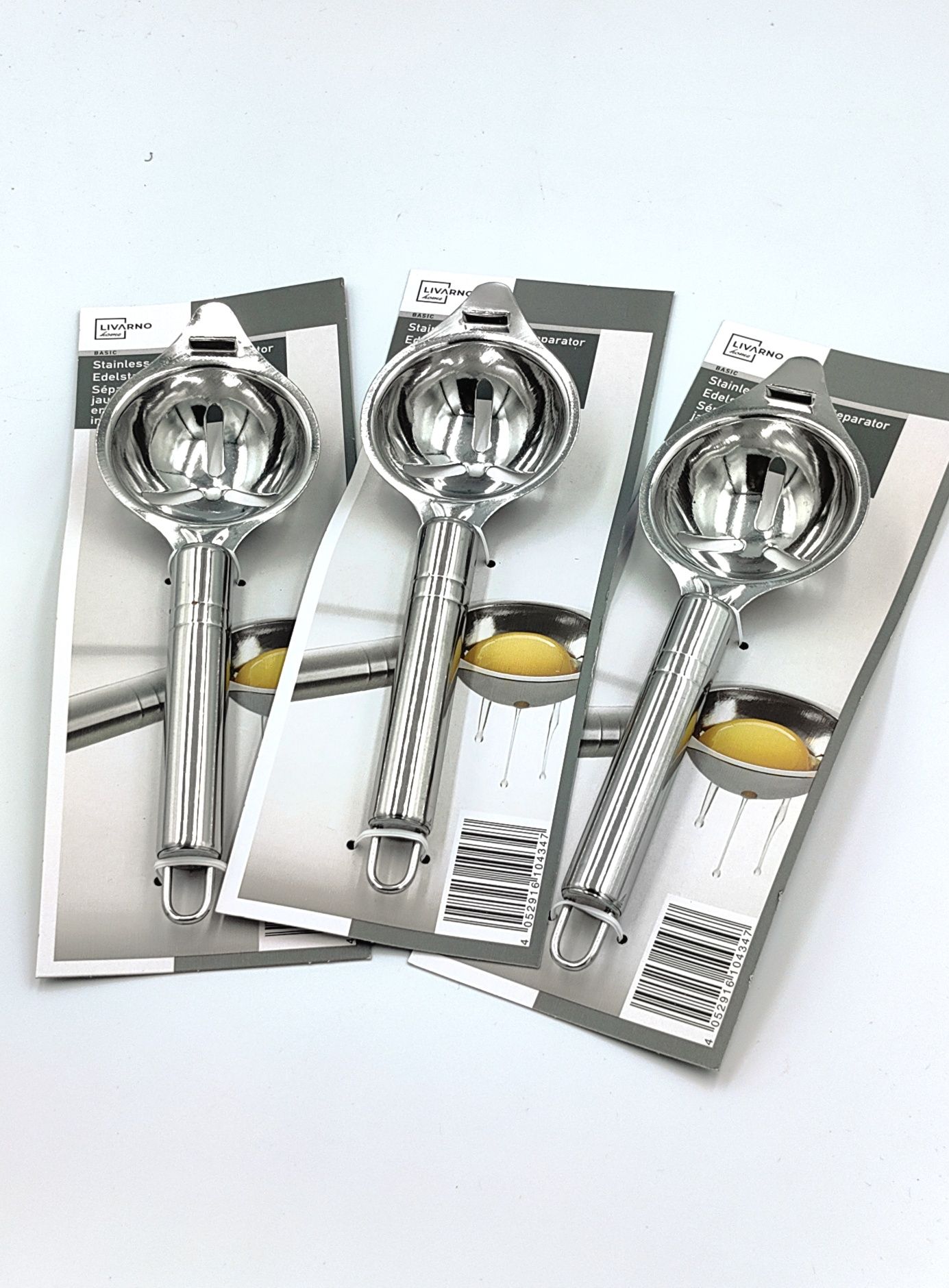 Livarno home. Separator Białka Jajek Inox 304 | Filtr do Żółtek | Leje