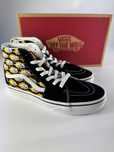Nowe sneakersy unisex VANS SK8-HI czarne z motywem płomieni 38