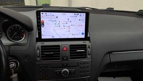 Radio Android 12 Mercedes klasa C W204 S204 gps wifi bluetooth
