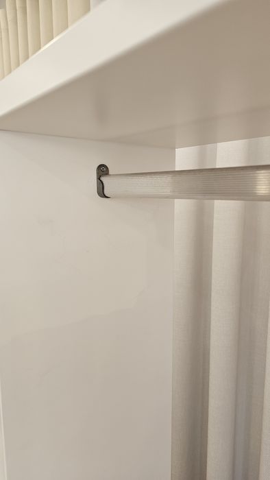 Expositor roupa branco lacado