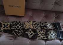 Louis Vuitton apaszka 100% jedwab wstążka jedwabna