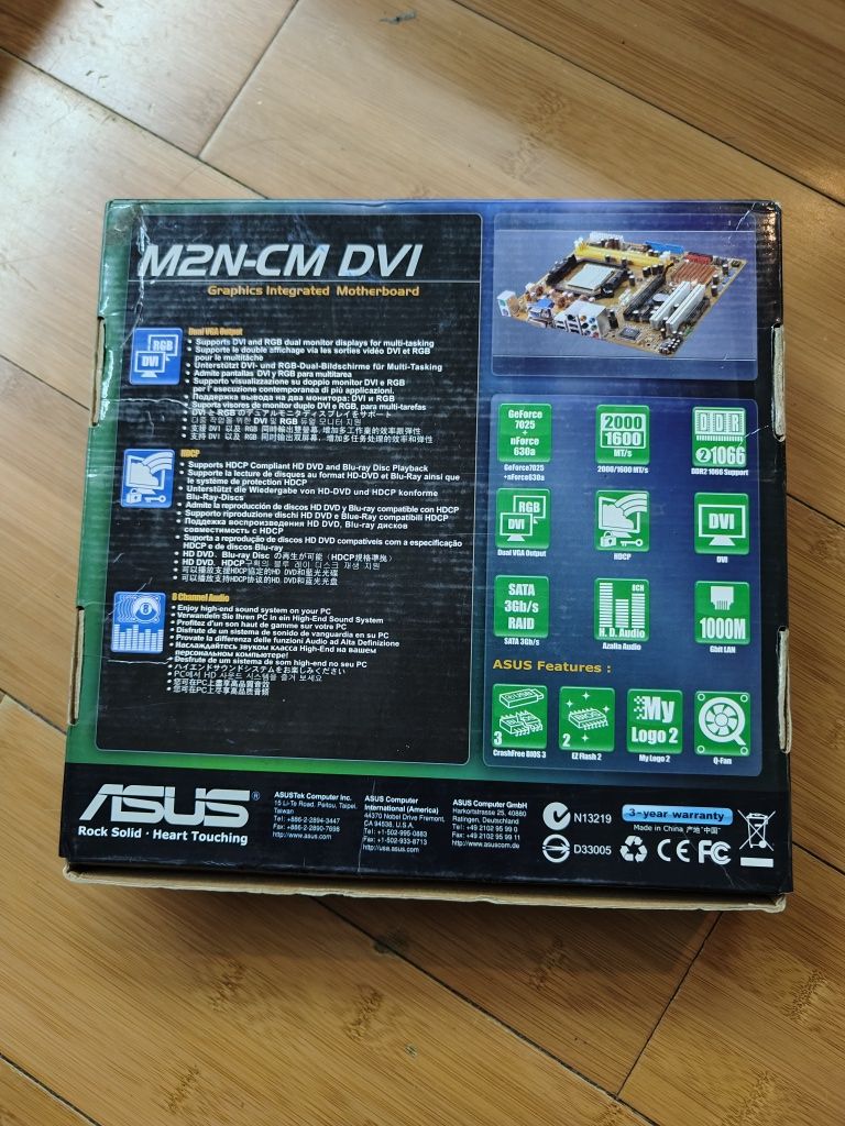 Материнська плата asus m2n-cm dvi та процесор athlon 64 x2