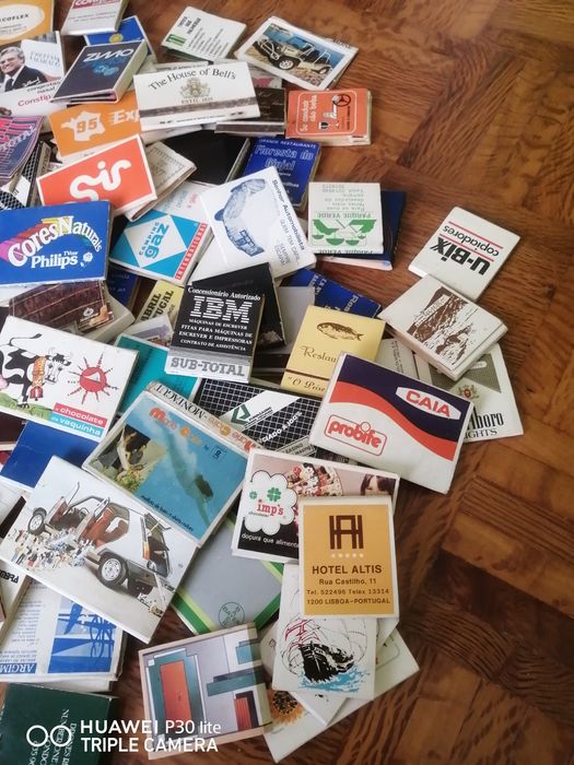 133 carteiras de fósforos antigas