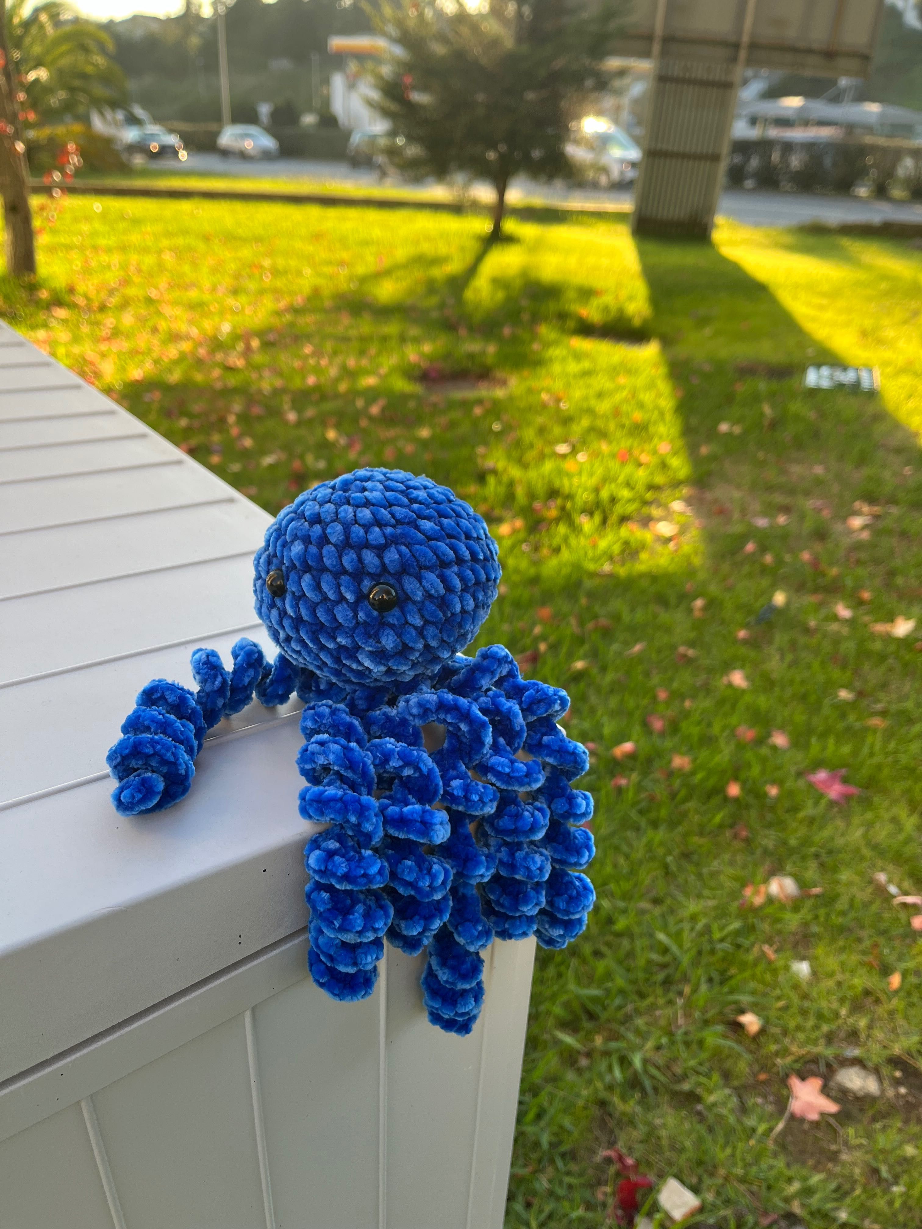 Polvo de peluche em crochet