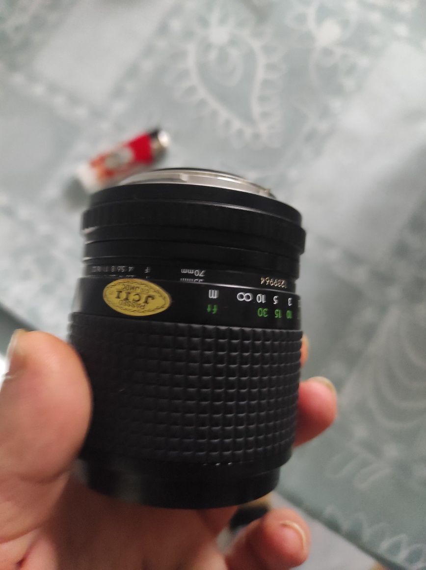 Lente macro com bolsa