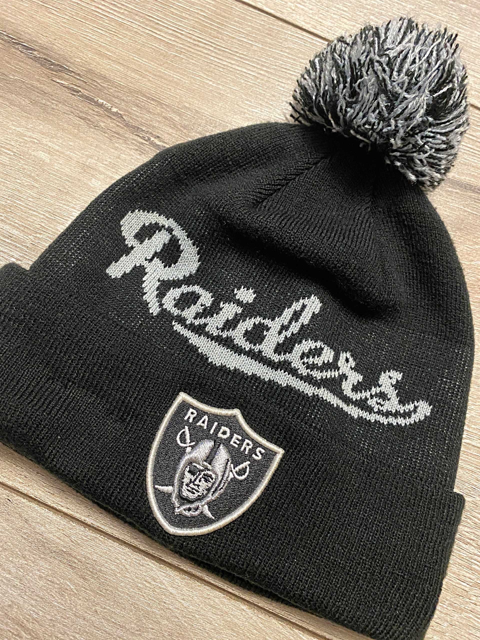 Шапка Oakland Raiders Bobble Script Knit