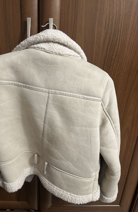 бежева дублянка, розмір S за 400 грн