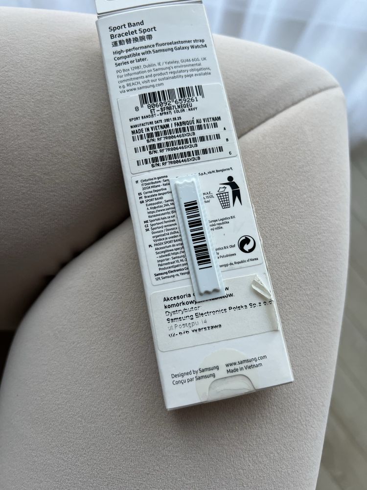 Nowy oryginalny pasek Samsung Sport Band 20mm M/L Navy Granatowy