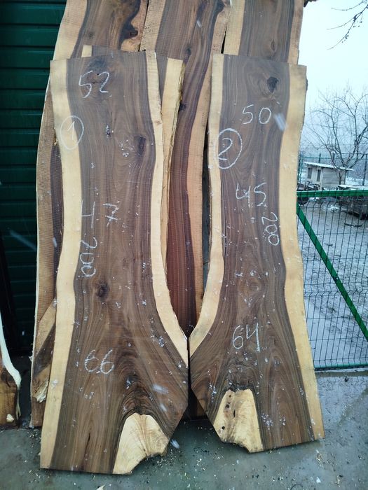 Дошка горіха   слеб дуб слеб липа зріз