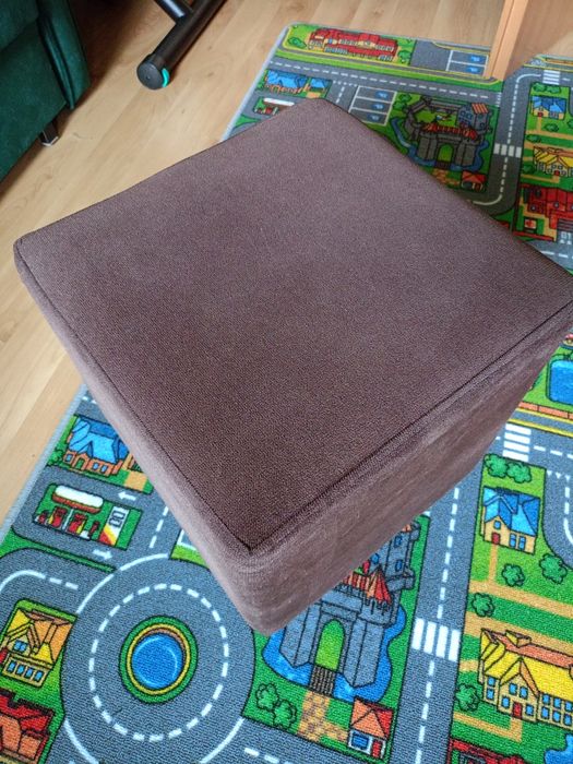 puf pufa dwie sztuki brąz