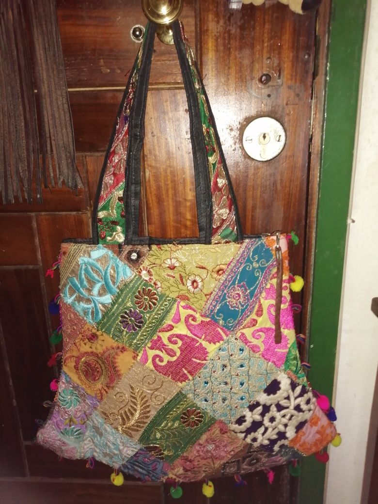 Bolsa de pano artesanal