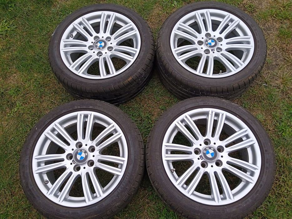 felgi aluminiowe 5x120 BMW M Pakiet 7,5x17 et40 opony lato 7m