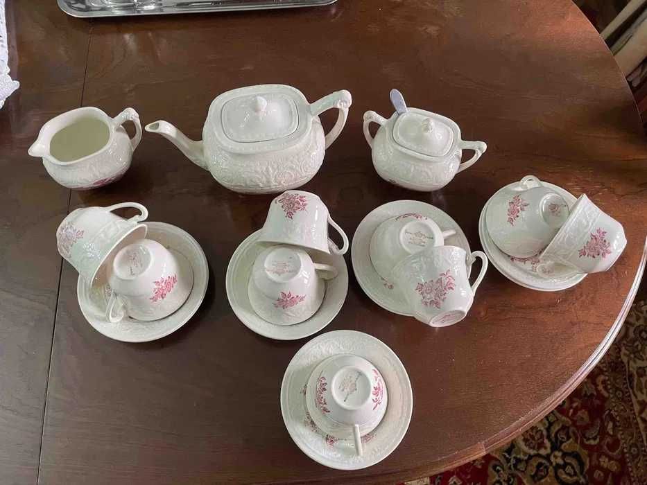 Serviço completo de chá vintage Crown Devon Fieldings Staffordshire