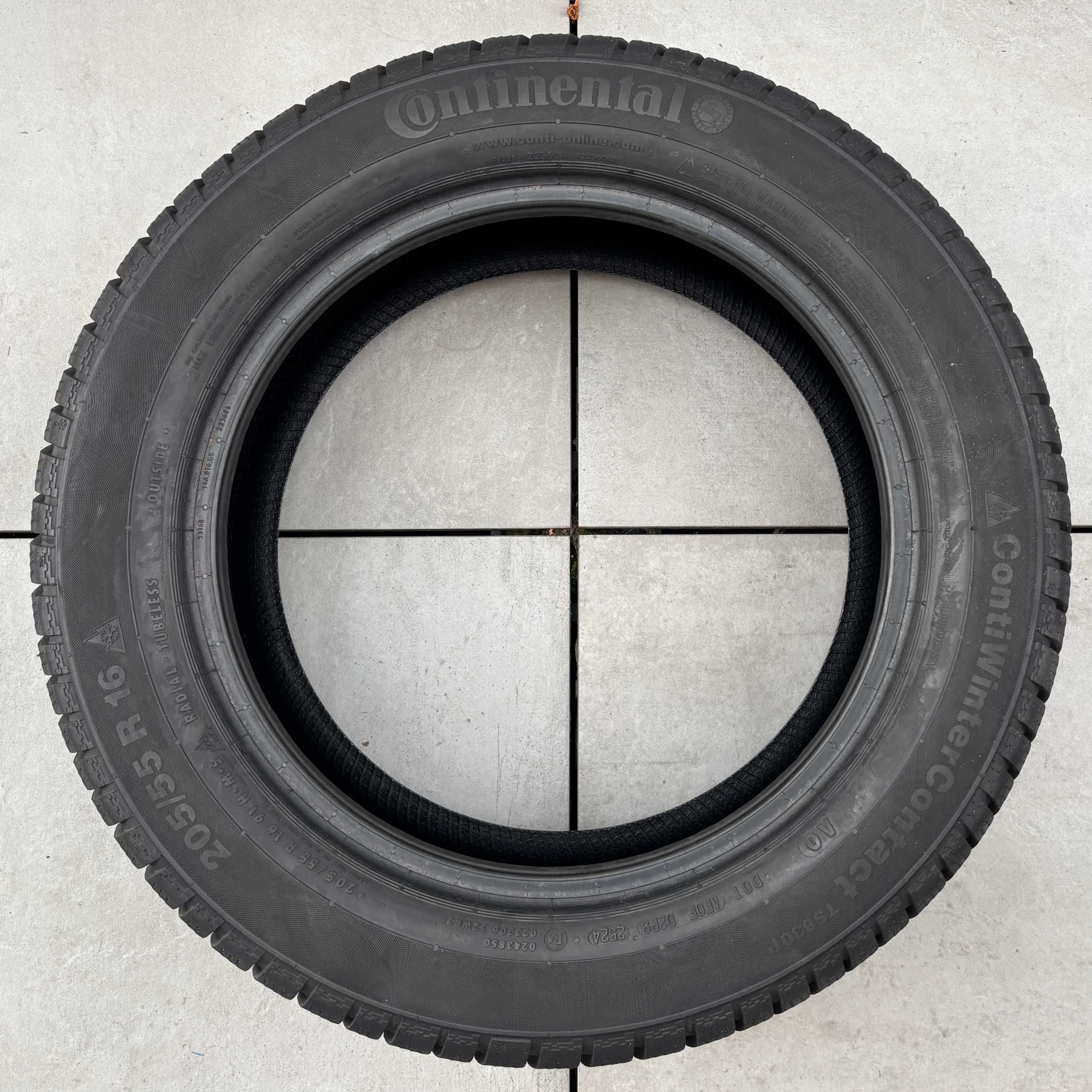 Opona zimowa Continental TS830 P 205/55R16 91H - 2024 - 8,7mm