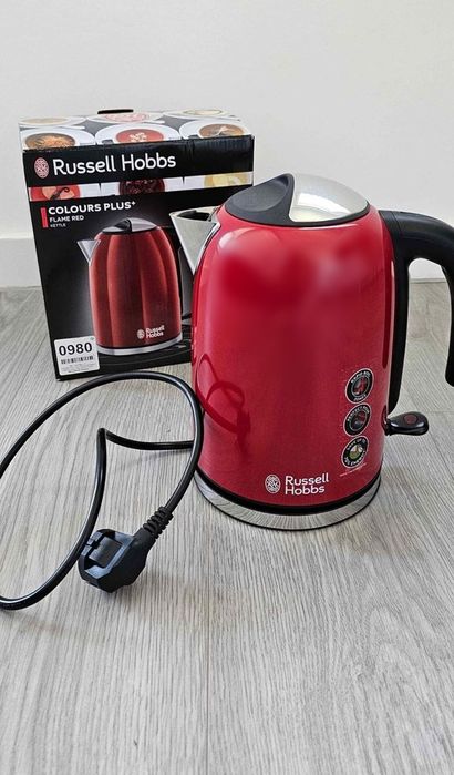 NOVO - Jarro Elétrico RUSSELL HOBBS vermelho (2400W - 1.7 L)