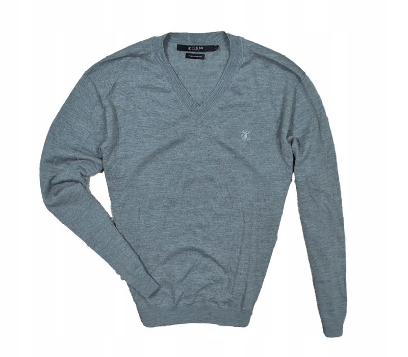 Tiger Of Sweden Lekki Wełniany Sweter Męski V Neck L