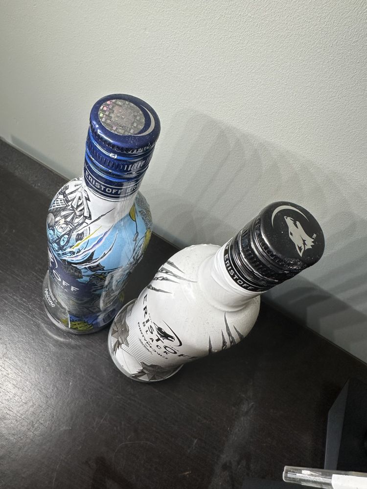 2 Garrafas de Eristoff Vodka Coleção Limitada Nairone Dirtyphonics
