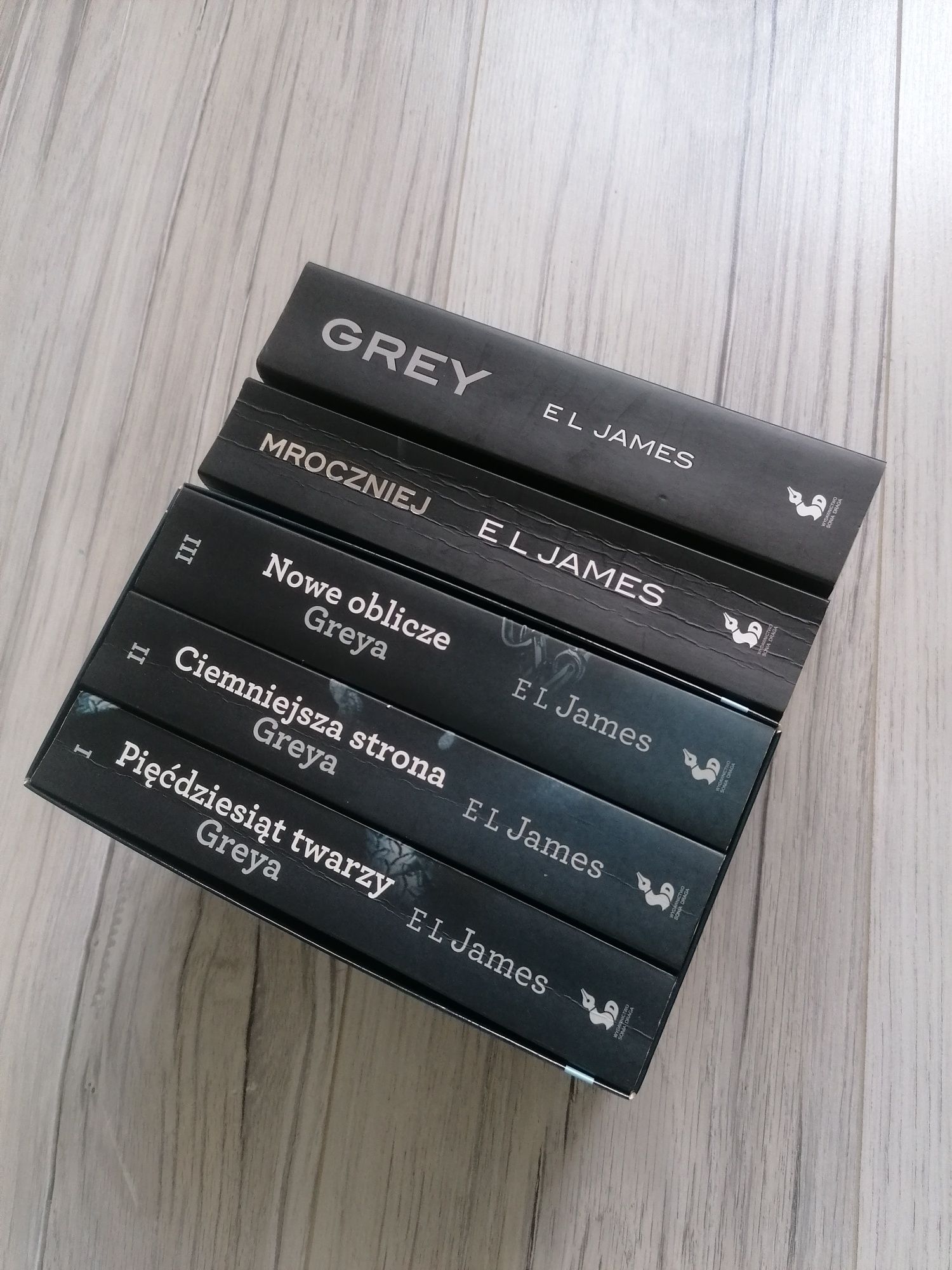 Pięćdziesiąt twarzy Greya E L James Grey cały zestaw