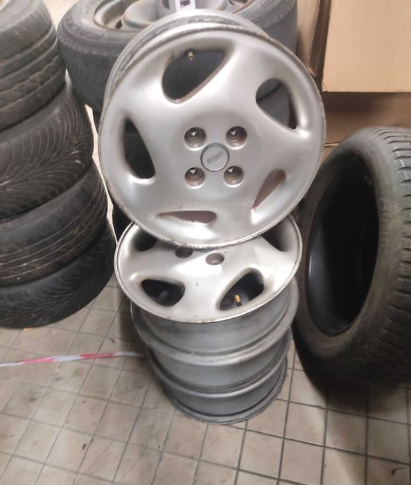 Jantes+Pneus Peugeot 206/106/C3/C2/SAAB/PUNTO/