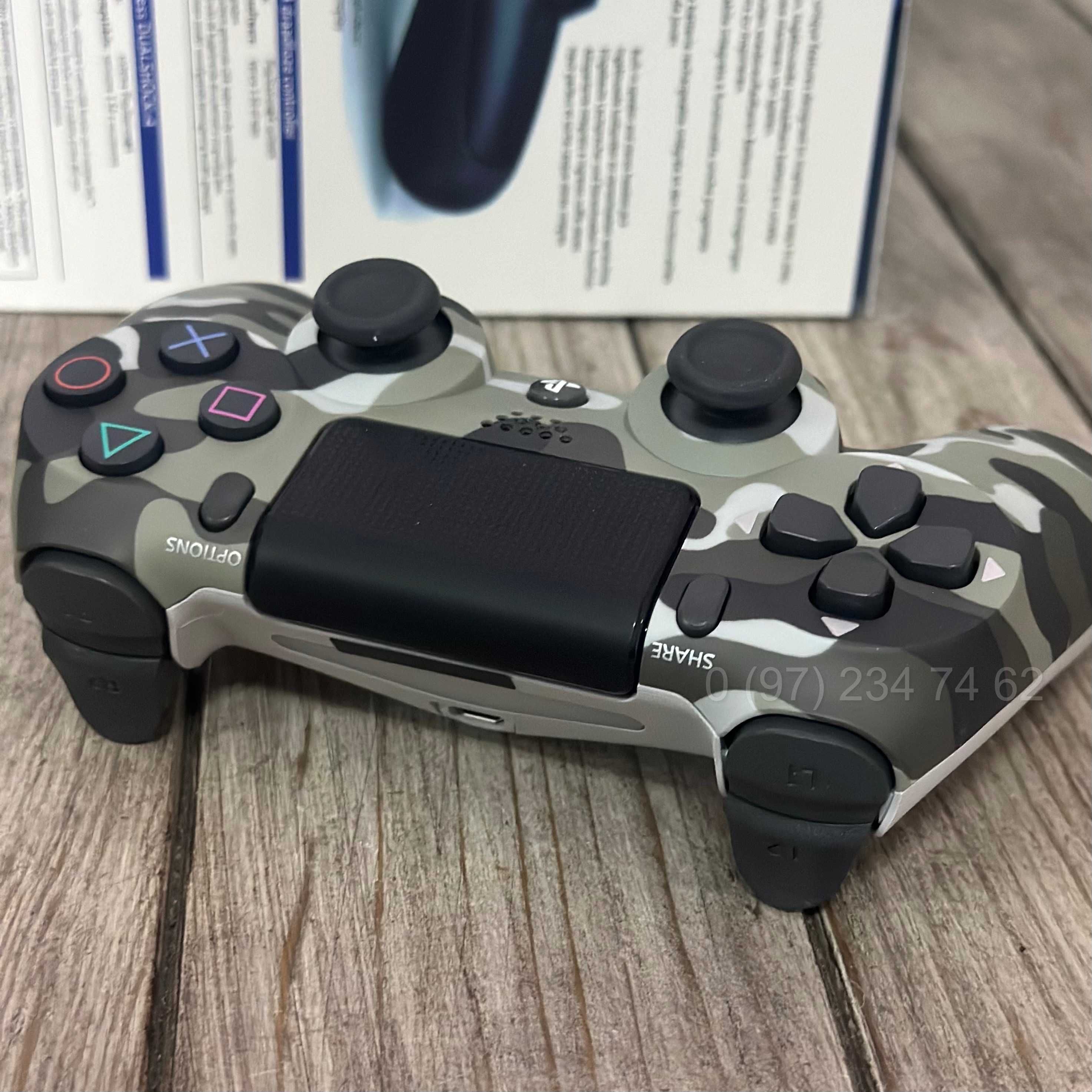 Бездротовий джойстик Dualshock 4 Универсальный джойстик Сірий камуфляж