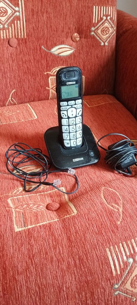 Telefon bezprzewodowy stacjonarny Maxcom  sprawny dla seniora