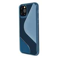 S-Case elastyczne etui pokrowiec iPhone 12 Pro niebieski