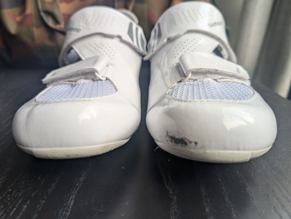 Ténis Shimano TR5 Triatlo branco Tamanho 46