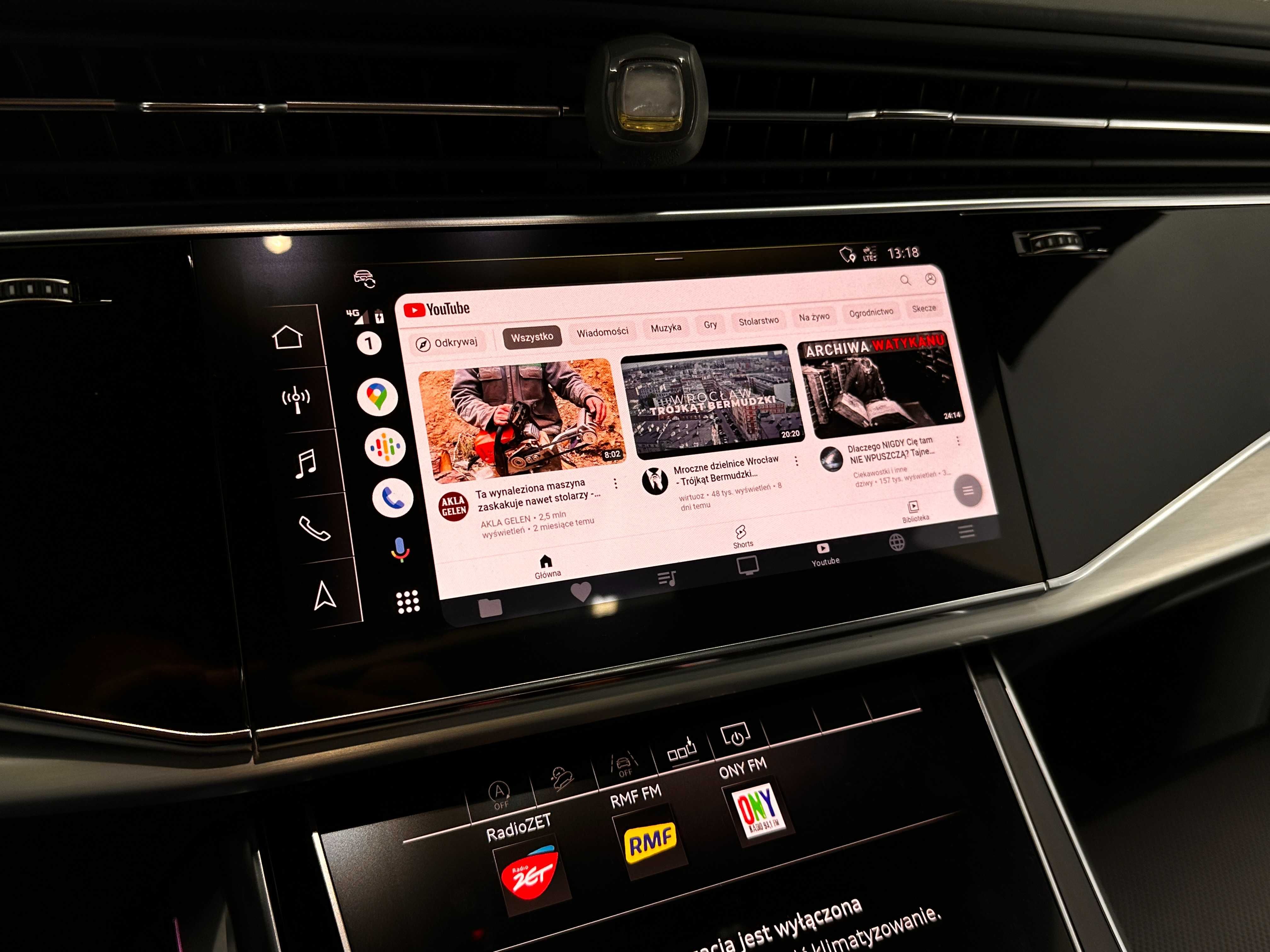 Audi A6 C8 A7 Q3 Q7 Q8 Apple Carplay Android Auto MH2p Porsche PL Menu